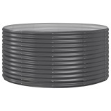 Cumpara ieftin Jardiniera, antracit, 140x140x68 cm, otel galvanizat