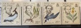 PC421 - FALKLAND ISLANDS 1985 Fauna/ Flora/ Naturalisti, serie MNH, 4v