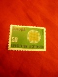 Serie Liechtenstein 1970 Europa CEPT - 1 valoare