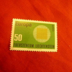 Serie Liechtenstein 1970 Europa CEPT - 1 valoare