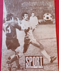 Revista SPORT nr.21/noiembrie 1972 (Romania; RAPID Bucuresti-RAPID Viena) foto