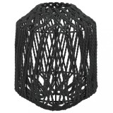Abajur de veioza, negru, &Oslash;23x28 cm, fier si hartie