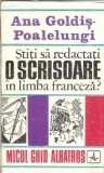 Stiti sa redactati o scrisoare in limba franceza? - Ana Goldis Poalelungi