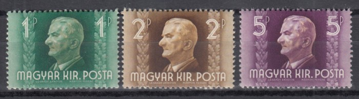 UNGARIA 1941 MIKLOS HORTHY SERIE MNH