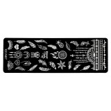 Cumpara ieftin Matrita Metalica Stampila Unghii LUXORISE, Dreamcatcher Style, LUXORISE Nail Art