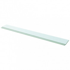 vidaXL Rafturi, 2 buc., 110 x 12 cm, panouri sticlă transparentă
