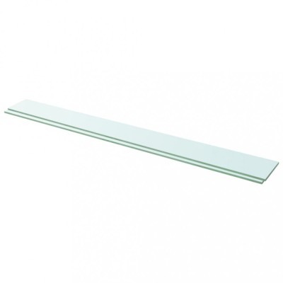 vidaXL Rafturi, 2 buc., 110 x 12 cm, panouri sticlă transparentă 3051587 foto