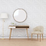 vidaXL Panouri de perete 48 buc. alb 50x50 cm EPS 12 m&sup2; stea