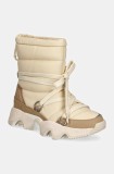 Sorel bocanci de piele KINETIC IMPACT NXT BOOT culoarea bej, 2082531292
