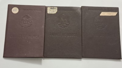 3 carnete munca foto