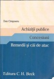 Achizitii publice Concesiuni Dan Cimpoeru Carte Editura C.H.Beck An 2016