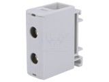 Conector &icirc;mbinare pentru șine 1,5-50mm2, 2 borne, gri, lățime 18mm
