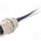 Conector M8, 4 pini, clasa etanseitate IP67, BULGIN - PXMBNI08FPF04AFL001