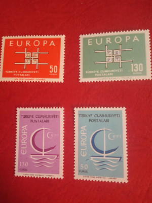 TURCIA, EUROPA CEPT - 2 SERII COMPLETE MNH foto