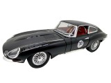 Macheta Jaguar E-type coupe negru 1:24 cu sunete lumini deschide usile si capotele