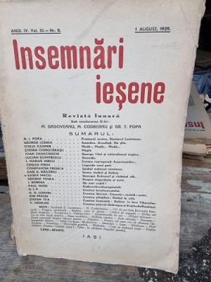 Revista Insemnari Iesene nr.8/1939 foto