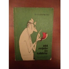 101 RETETE IN TABLETE de AL GHEORGHIU , DESENE DE MATTY , Bucuresti 1980
