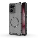 Husa transparenta Oppo Reno13 F 4G Techsuit HoneyComb Shield MagSafe, negru