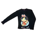 Bluza neagra cu accente portocalii in cutie - Tutti Cuti