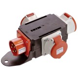 Distribuitor de curent trifazic MIXO CEE maxim 11kW intrare 5 poli 16A 400V iesire 3 prize 5 poli 16A 400V IP44, As Schwabe