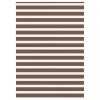 Jaluzea tip zebra maro lățime țesătură 160,9 cm poliester