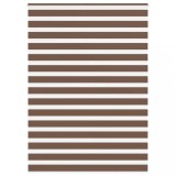 vidaXL Jaluzea tip zebra maro lățime țesătură 160,9 cm poliester