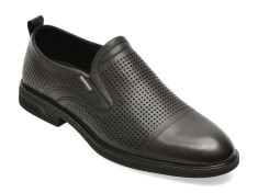 Pantofi eleganti BITE THE BULLET negri, 71011, din piele naturala