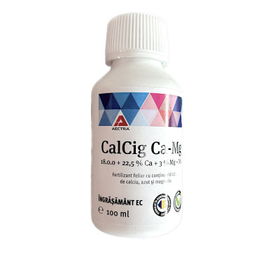 Calcig Ca-Mg 100 ml, ingrasamant foliar Aectra cu Azot, Calciu, Magneziu foto