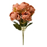 Cumpara ieftin Buchet flori artificiale portocalii verzi 12x10x34 cm