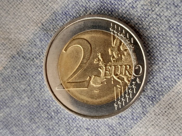 MONEDA FRANȚA- 2 EURO 2016 -comemorativa-UEFA