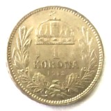 UNGARIA 1 COROANA 1915 CORONA KORONA ARGINT XF, Europa