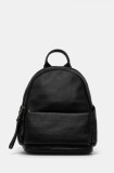 Answear Lab ghiozdan de piele femei, culoarea negru, mic, neted