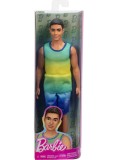 Barbie Ken Ombre Tank Jean Shorts With Black Hair Doll Fashionistas (hyv00)