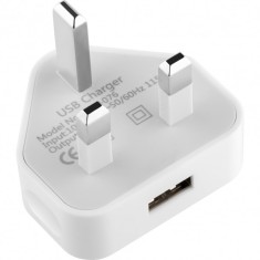 Incarcator Retea OEM UK, 5W, 1A, 1 x USB-A, Alb