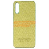 Husa Samsung Galaxy A70, TPU Leather Denim, Verde