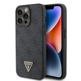 Cumpara ieftin Husa Guess PU 4G Strass Triangle Metal Logo pentru iPhone 15 Pro Max Black