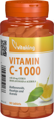 Vitamina c 1000mg cu bioflavonoid 90cpr foto