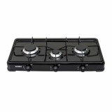 Aragaz Floria cu 3 ochiuri, alimentare butelie, negru / ZLN 7138