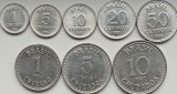 Set 8 Brazilia 1, 5, 10, 20, 50 centavos 1, 5, 10 cruzados 1986 - 1988 UNC A025, America Centrala si de Sud