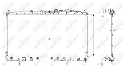 NRF 56078 EASY FIT Radiator, racire motor foto