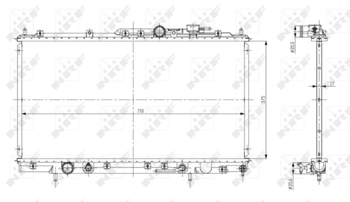 NRF 56078 EASY FIT Radiator, racire motor