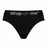 Strapon push up harnașament negru tanga elastic L