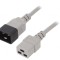 Cablu Alimentare 1m Gri IEC C19 la IEC C20 16A 250V