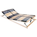 Bază cu lamele Manual Maro 100 x 190 cm Lemn de fag masiv