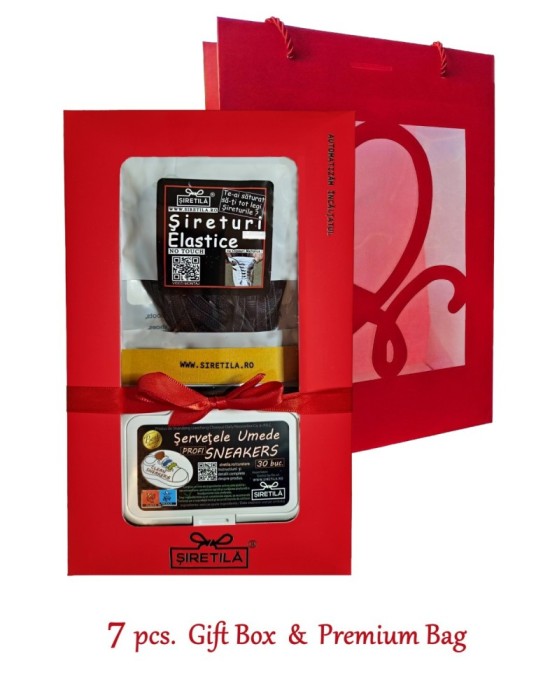 Set Cadou 7 piese Siretila&reg; Rosu &amp; Punga cadou