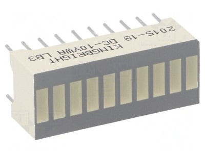 LED Riglă Galbenă 25,4x10,16mm pentru Afișaj foto