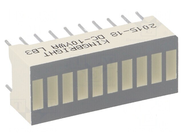 LED Riglă Galbenă 25,4x10,16mm pentru Afișaj