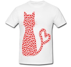 Tricou &amp;quot; Pisica din inimi &amp;quot; foto