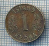 AX 264 MONEDA - ISLANDA - 1 KRONA -ANUL 1970 -STAREA CARE SE VEDE, Europa