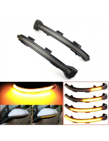 Set 2 Semnalizari Led Oglinda Dinamice fumurii pentru VW Golf VII, Touran 2, Jetta MK7